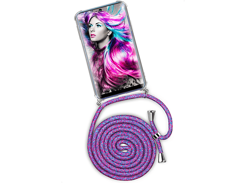 ONEFLOW Twist Case, Backcover, Samsung, Crazy Galaxy Unicorn A51, (Silber)