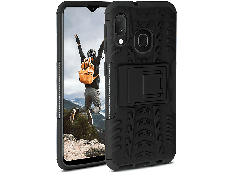 ONEFLOW Tank Case, Backcover, Samsung, Galaxy A20e, Obsidian