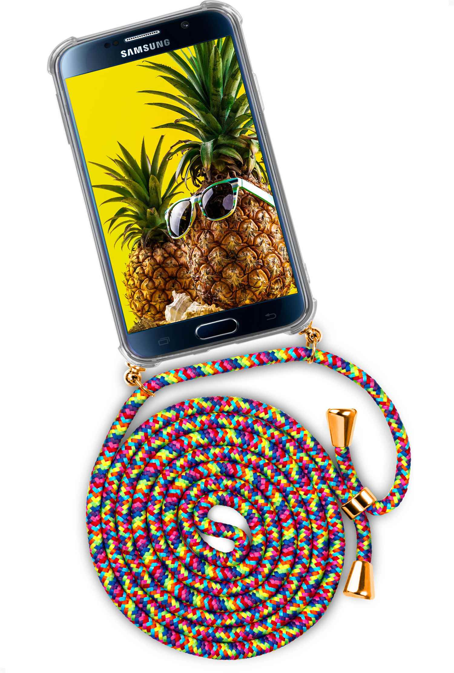 ONEFLOW Twist Backcover, Friday Fruity S6 Samsung, Edge, (Gold) Galaxy Case
