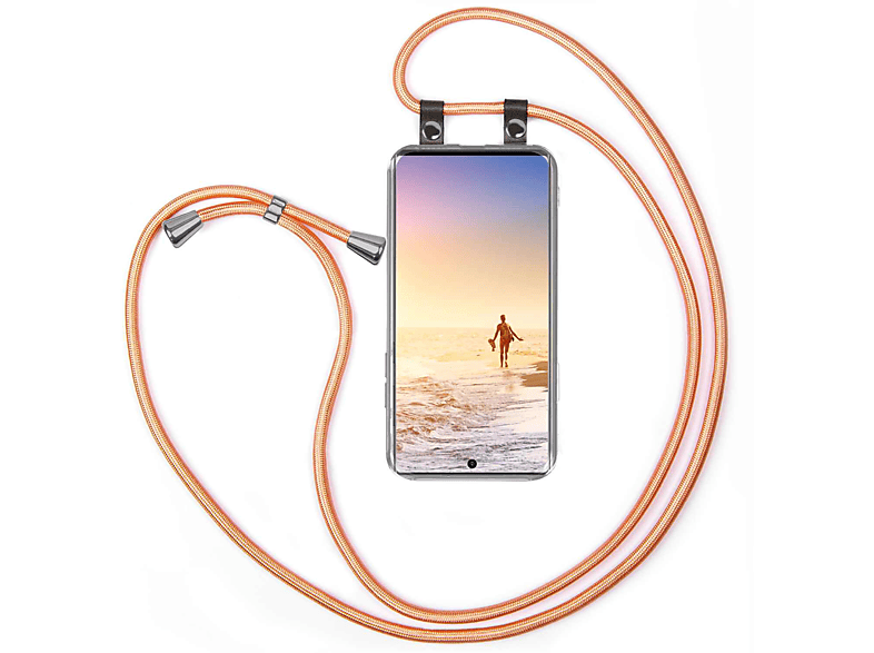MOEX Galaxy Handykette, Shiny Note Backcover, 10, Samsung, Coral