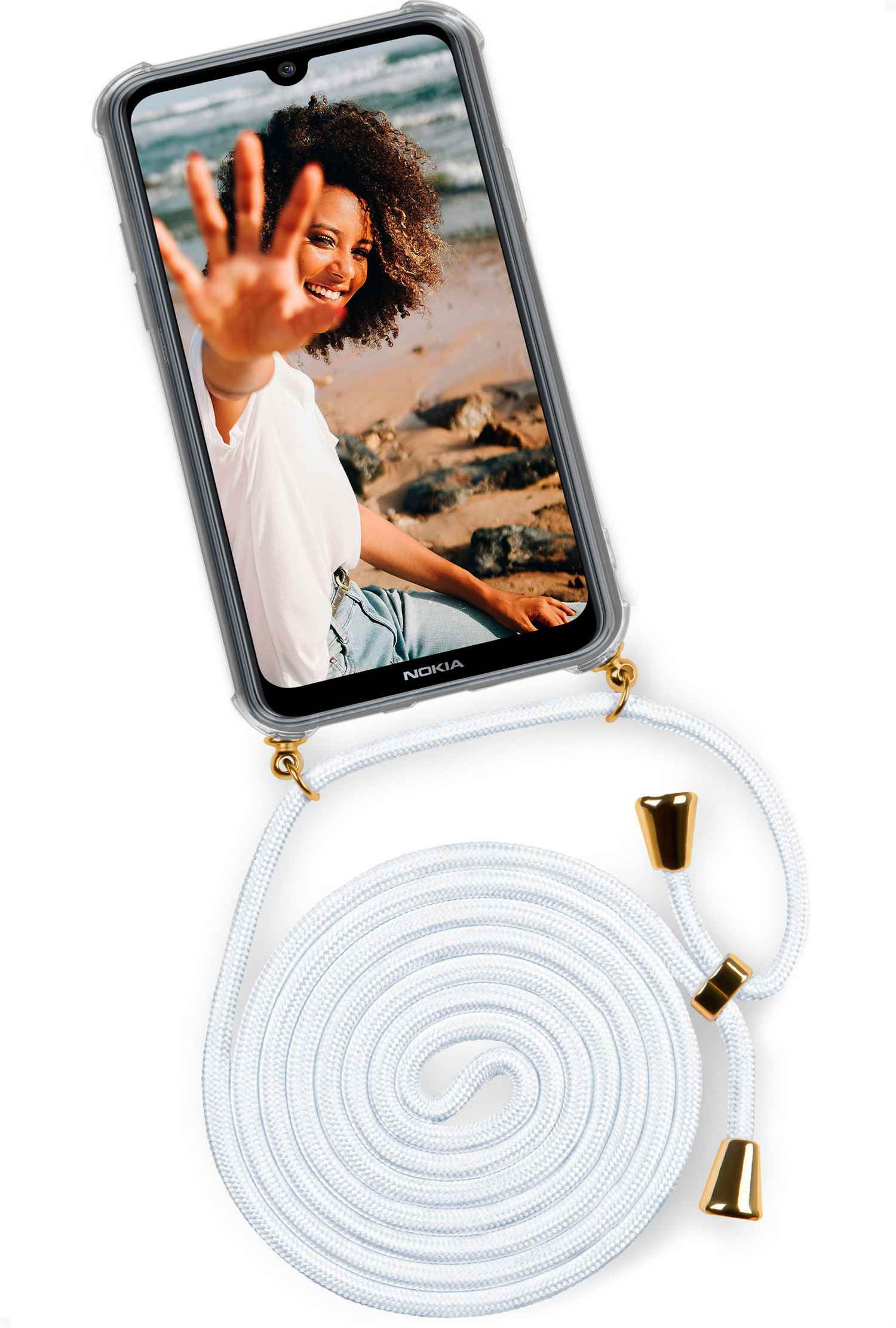 (Gold) Twist 2.2, ONEFLOW Marshmallow Case, Backcover, Nokia,
