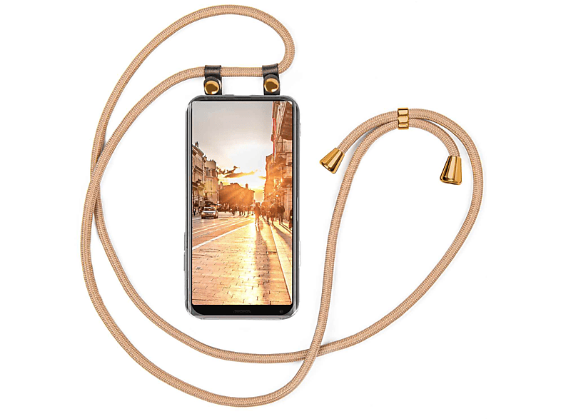 MOEX Handykette, Backcover, Sony, Xperia 10 Plus, Gold