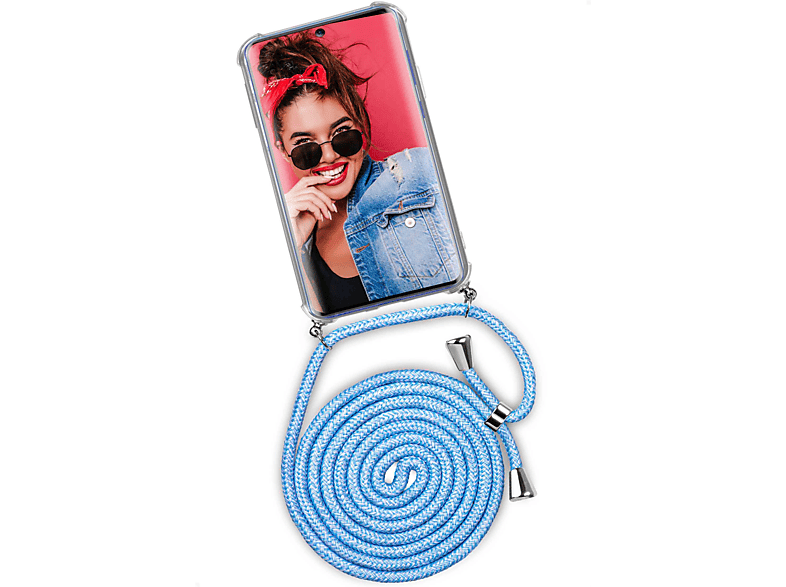 ONEFLOW Twist Backcover, Lite, Jeans Case, (Silber) Samsung, Galaxy Chilly S10