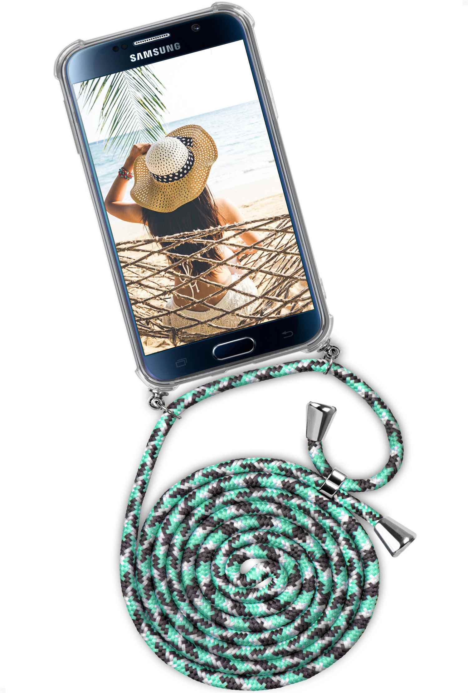 ONEFLOW Twist Case, (Silber) Seashell Backcover, Galaxy S6, Samsung