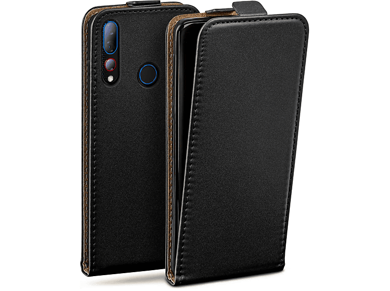 MOEX Flip Case, Flip Cover, HTC, Desire 19 Plus, Deep-Black