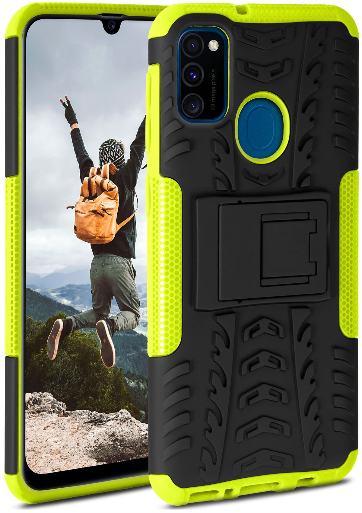 Samsung, Lime Tank Case, Galaxy M30s, ONEFLOW Backcover,