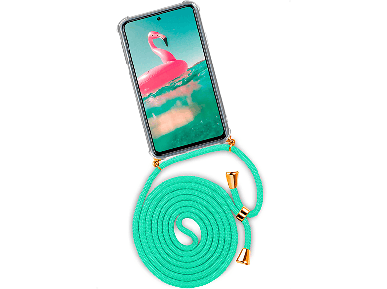ONEFLOW Twist Case, Backcover, Xiaomi, Redmi Note 9 Pro, Icy Mint (Gold)