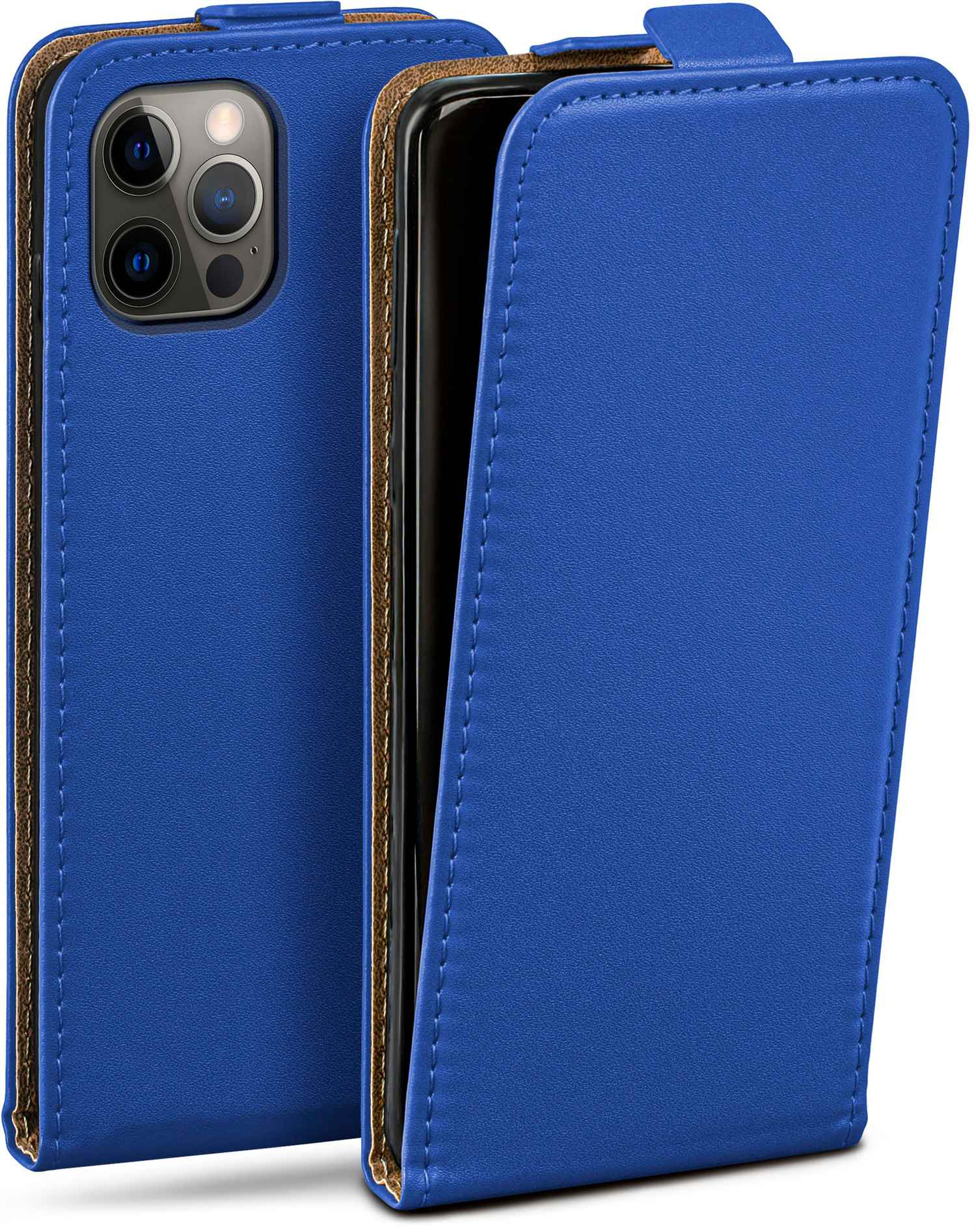 Flip Max, Pro iPhone Cover, 12 Royal-Blue Flip Apple, Case, MOEX