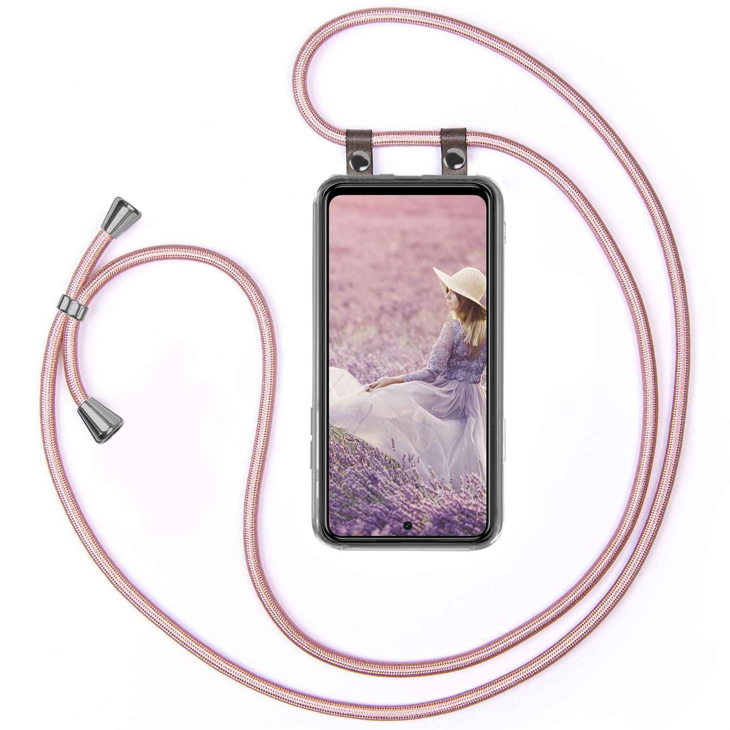 MOEX 9S, Handykette, Xiaomi, Backcover, Rose Gold Note Redmi