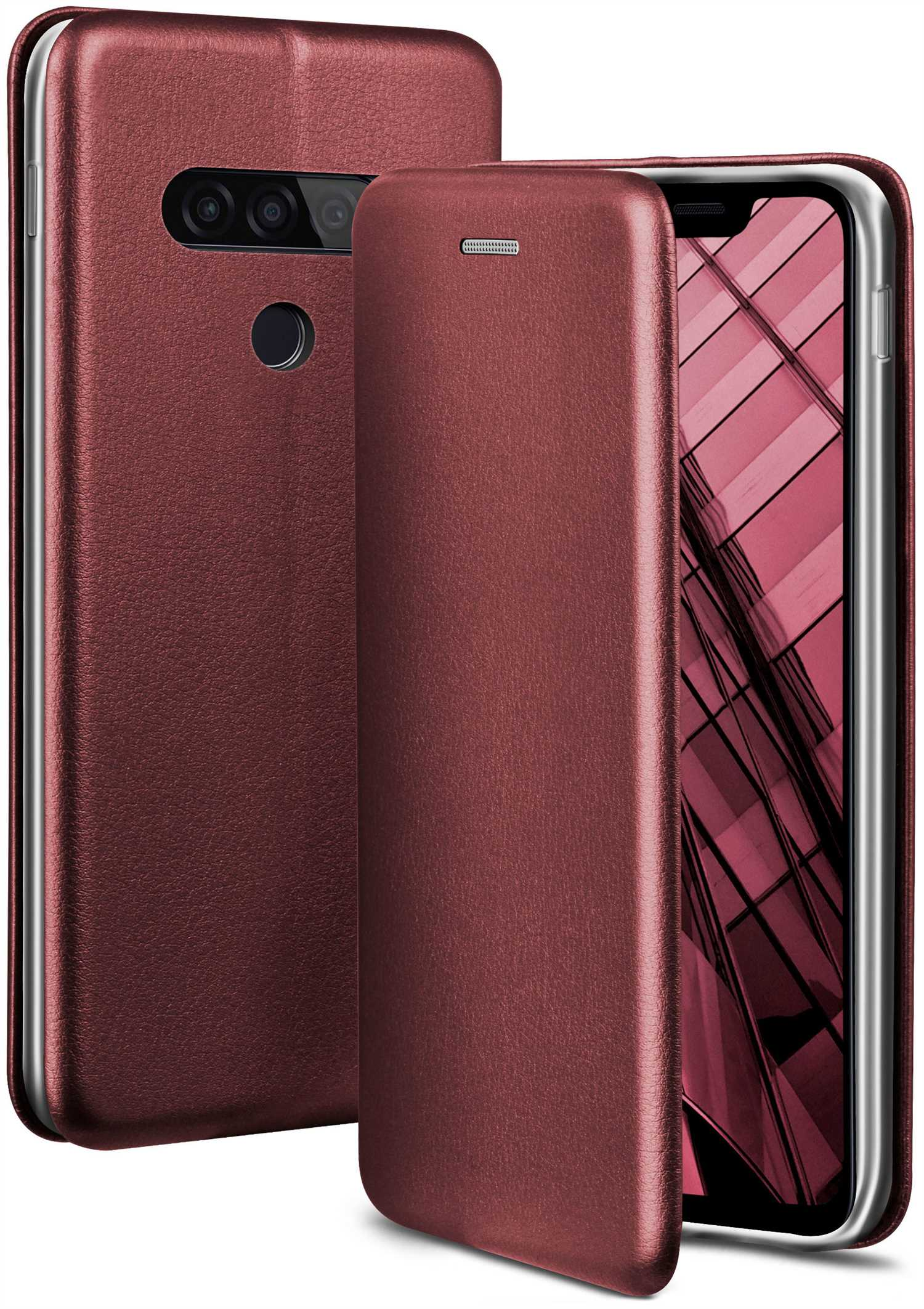 ONEFLOW Business Case, ThinQ, LG, - Burgund Red G8s Flip Cover