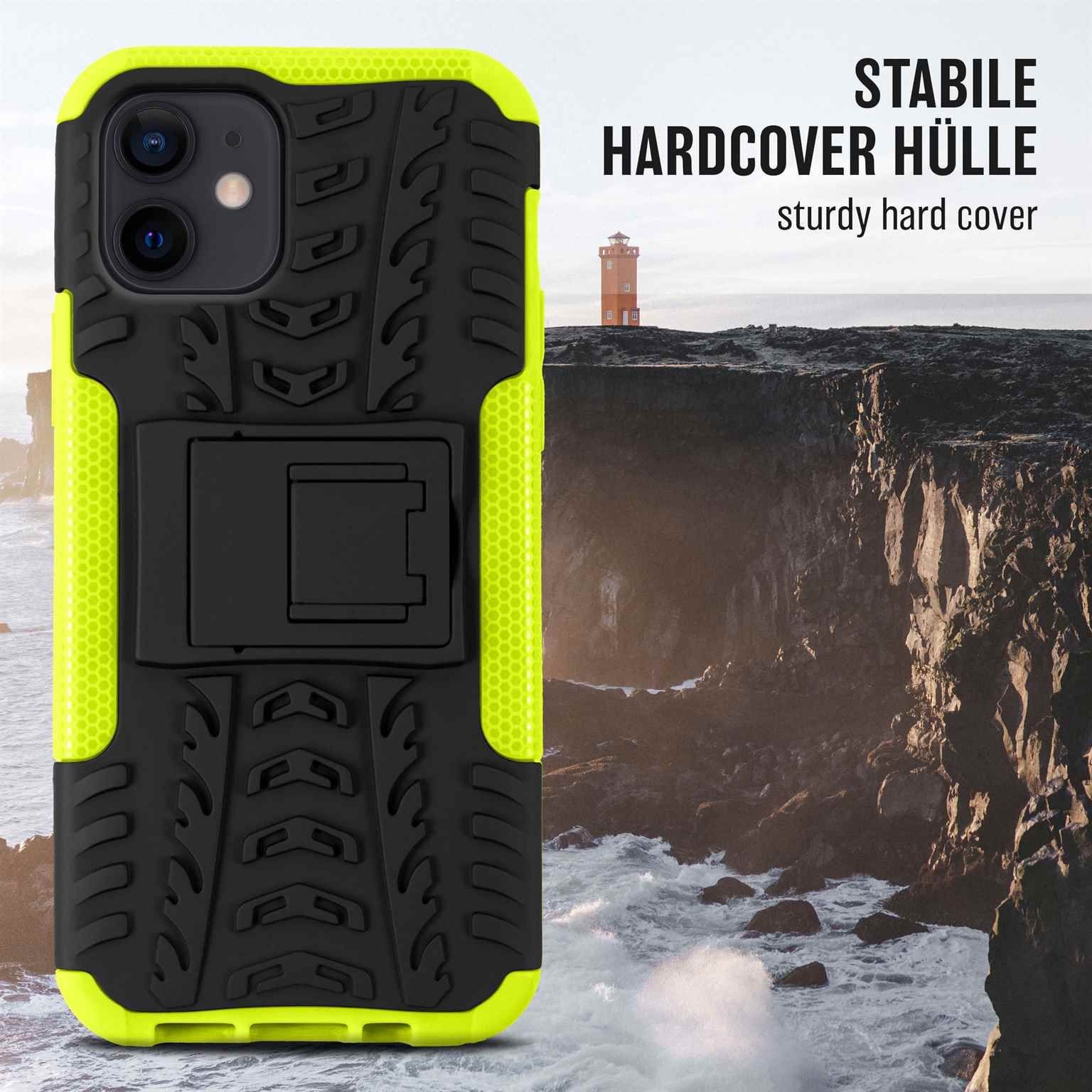 Case, 12, Apple, iPhone Lime Tank Backcover, ONEFLOW
