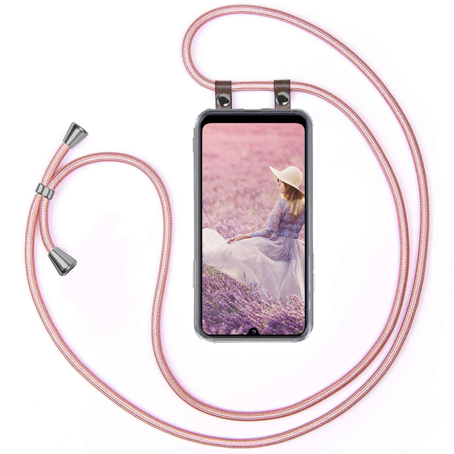 MOEX Handykette, Rose Redmi 9AT, Gold Backcover, Xiaomi