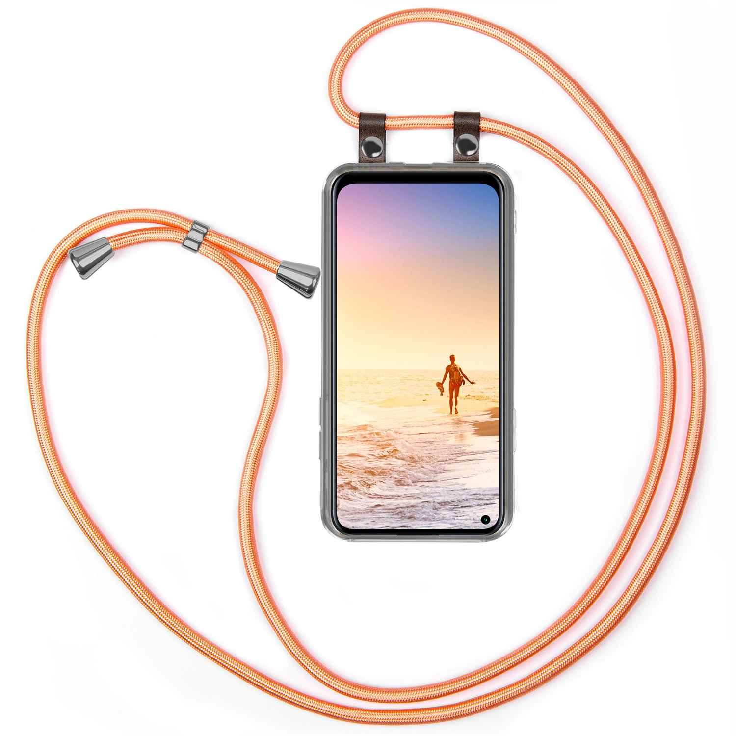 MOEX Handykette, Backcover, Huawei, P40 Shiny Lite, Coral