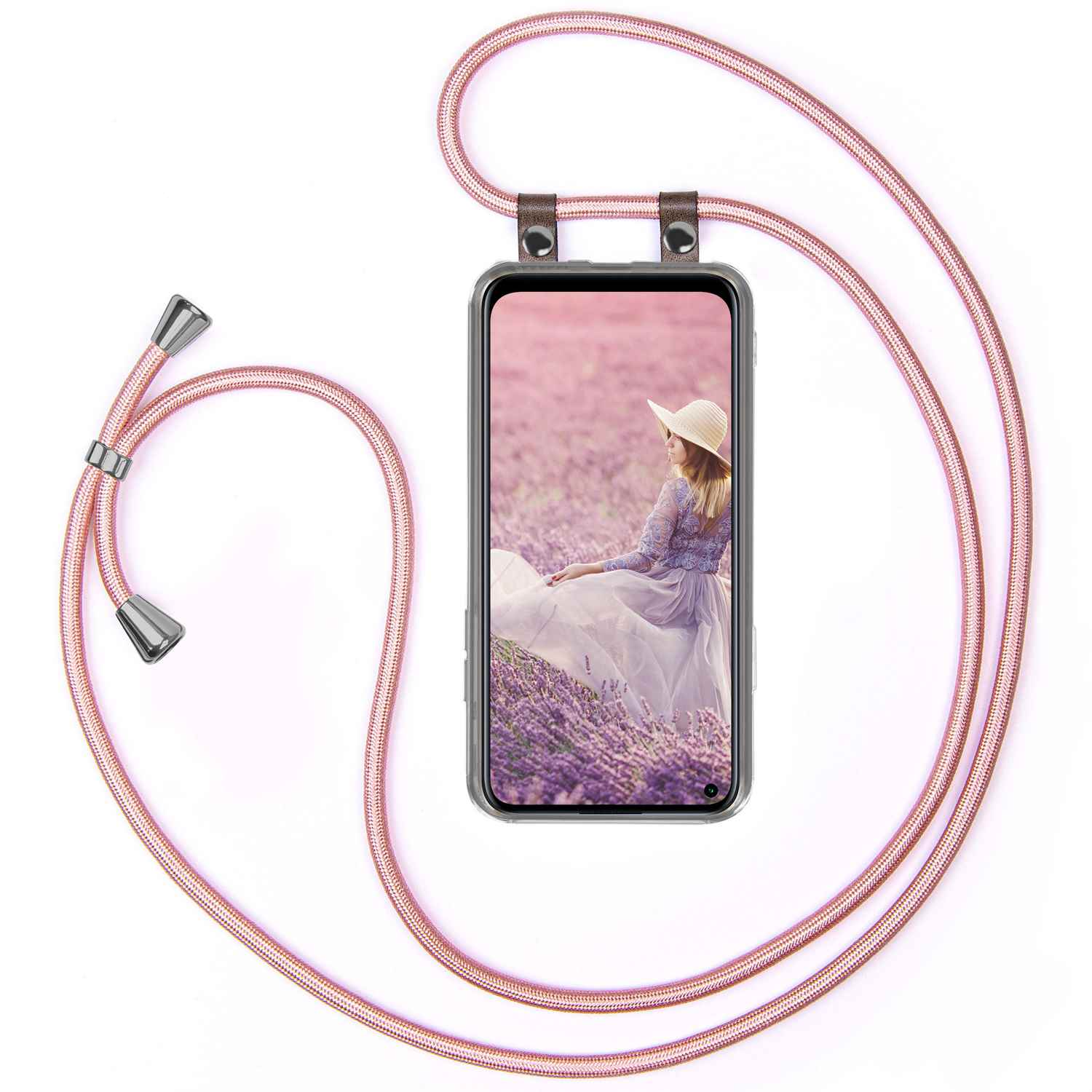 Rose OnePlus, 5G, MOEX Handykette, Backcover, Gold Nord N10