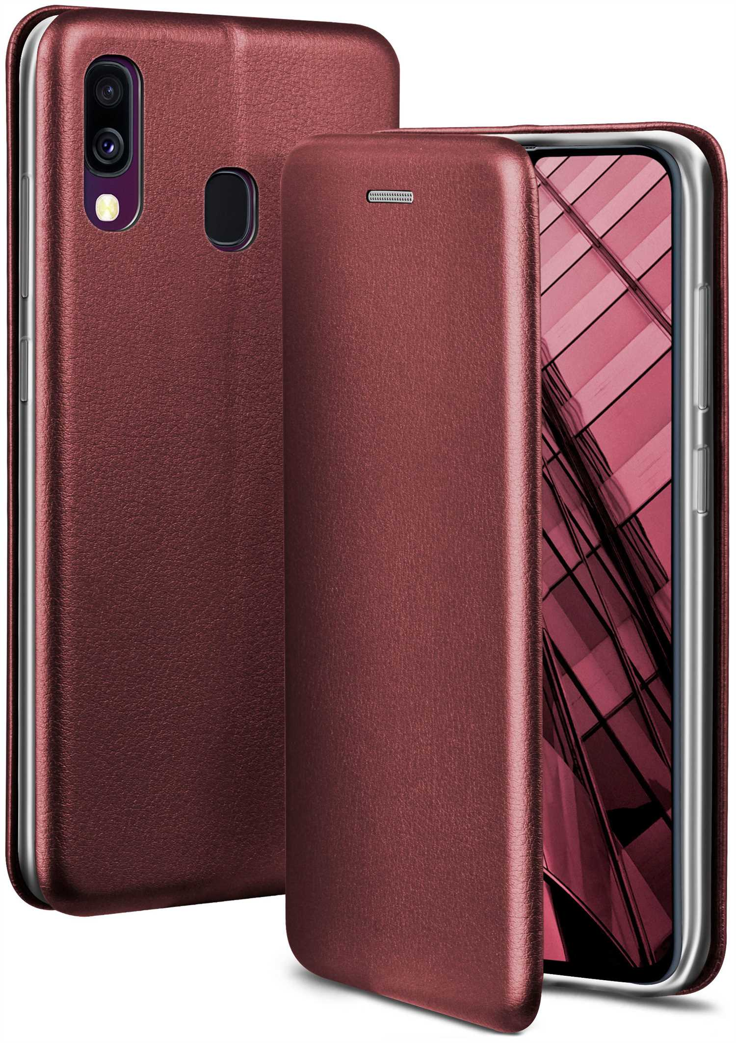 ONEFLOW Business Case, Cover, Galaxy Samsung, - Flip Burgund A40, Red