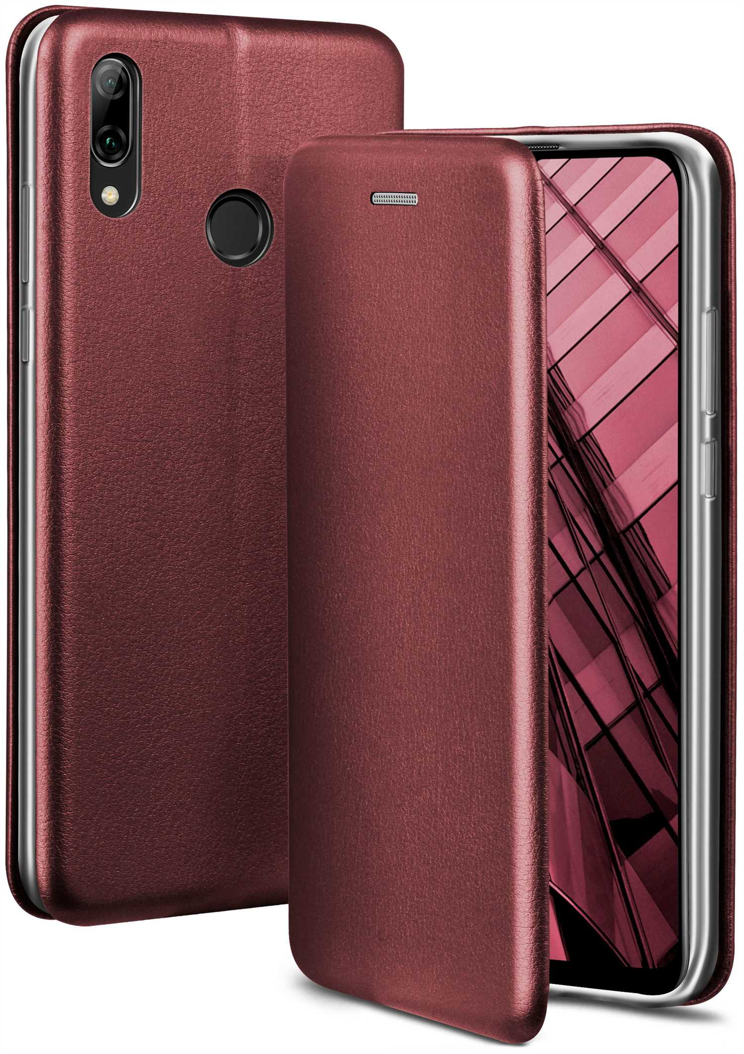 ONEFLOW Business Case, smart P 2019, Huawei, Red - Burgund Flip Cover