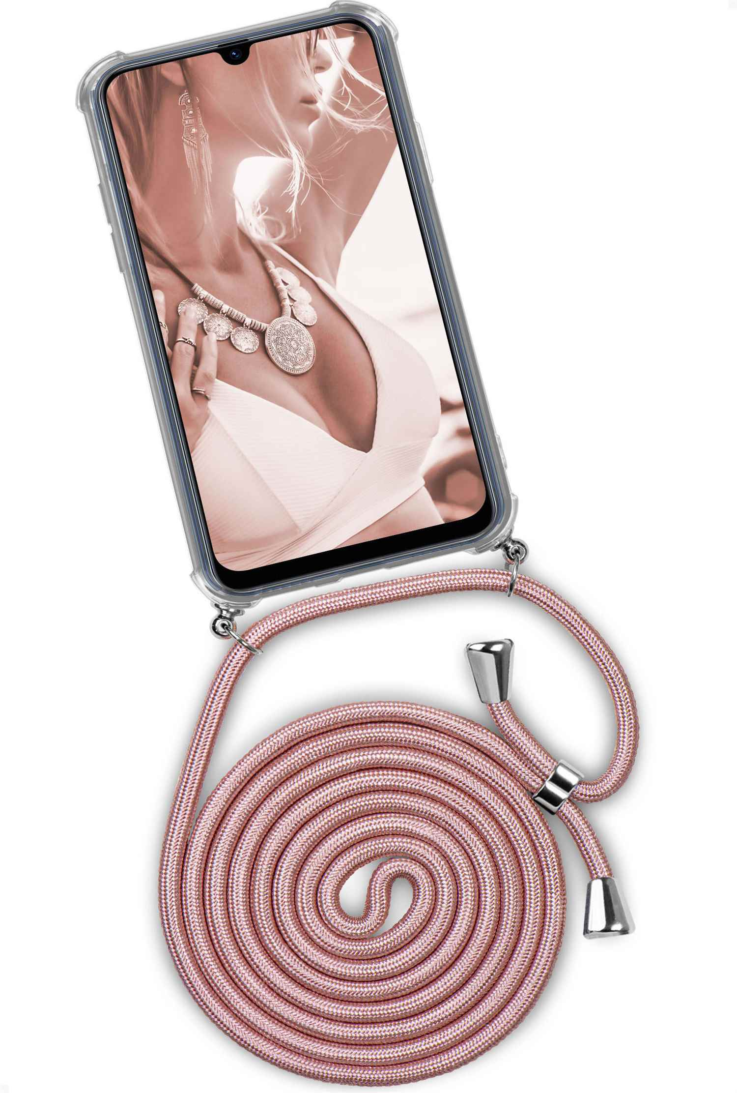 Samsung, (Silber) Twist Case, Galaxy Backcover, ONEFLOW A41, Blush Shiny