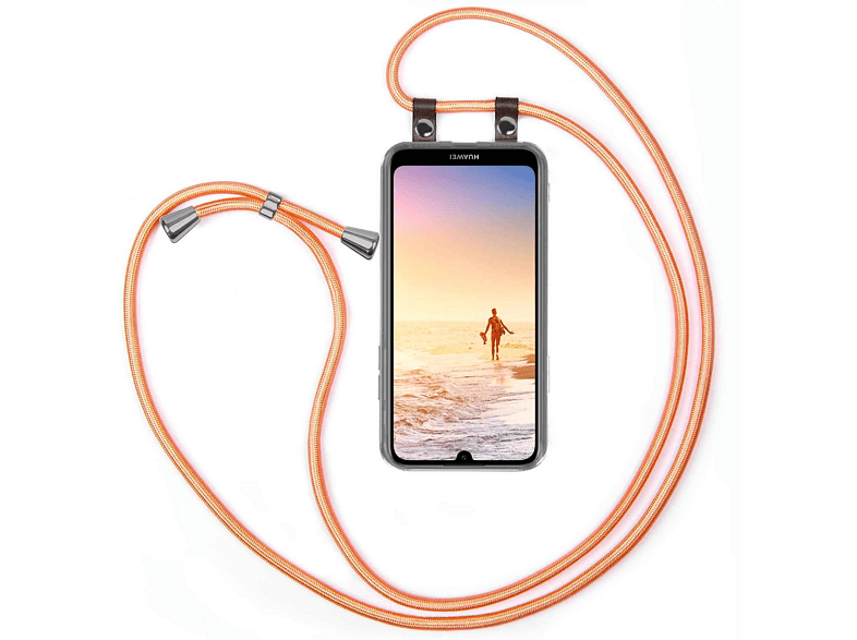 Shiny Backcover, Handykette, Y6 (2019), MOEX Coral Huawei,