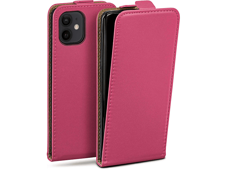 MOEX Flip Case, Flip Cover, Apple, iPhone 12 mini, Berry-Fuchsia