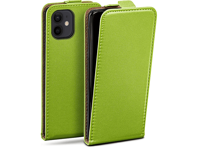 MOEX Flip Case, Flip Apple, Cover, mini, Lime-Green iPhone 12