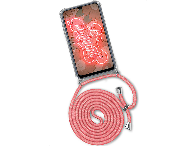 ONEFLOW Twist Case, Backcover, Samsung, A41, (Silber) Flamingo Kooky Galaxy