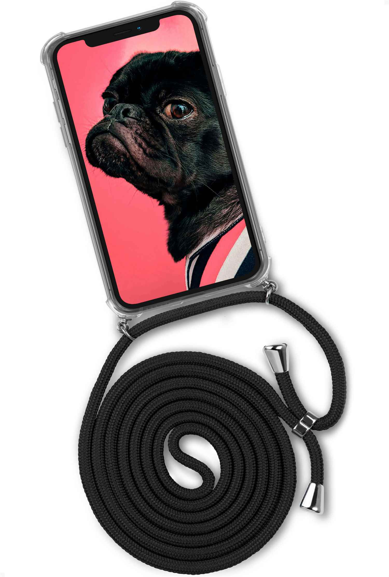 Max, (Silber) Case, Black Pro Diamond Apple, Backcover, 12 iPhone ONEFLOW Twist