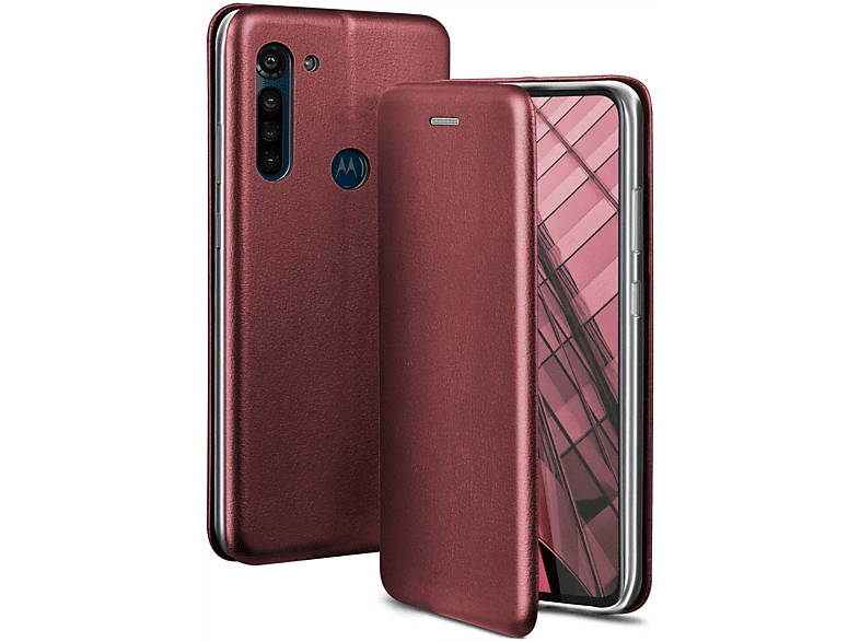 Moto Flip Case, - Motorola, Cover, Burgund Business G8 Power, ONEFLOW Red