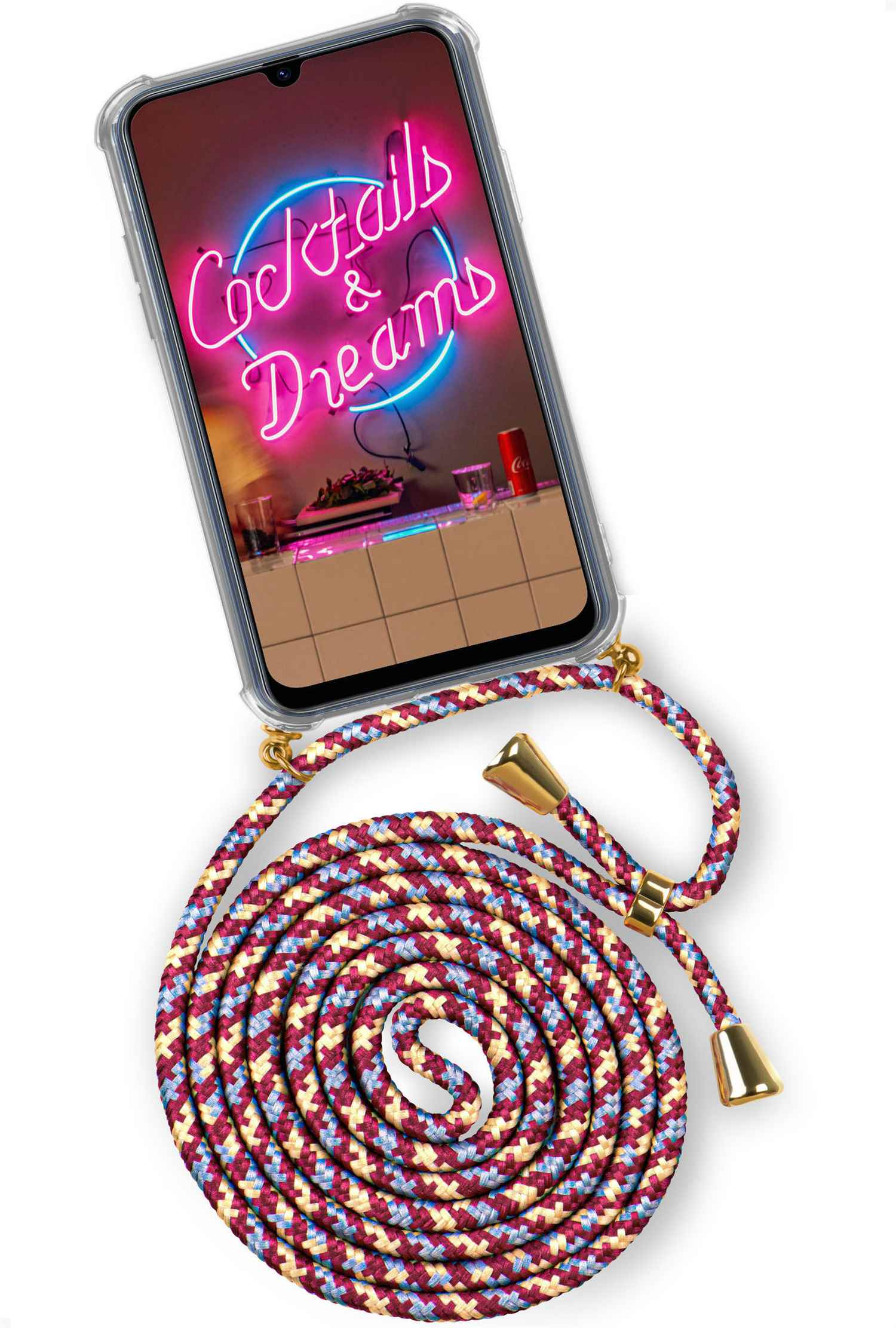 Galaxy Lucky Twist A41, Heart ONEFLOW Case, Samsung, (Gold) Backcover,