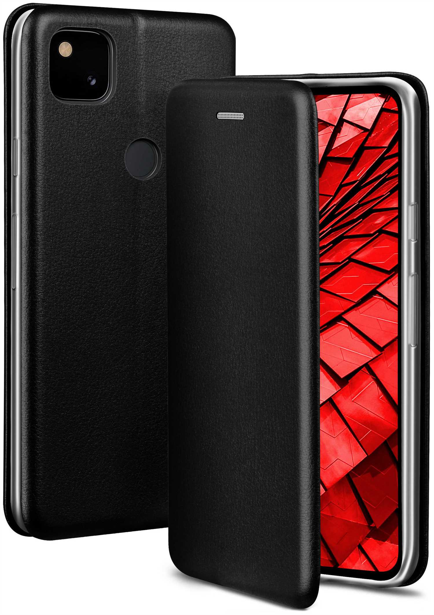 ONEFLOW Business Case, Flip Cover, Google, Pixel 4a, Tuxedo Black