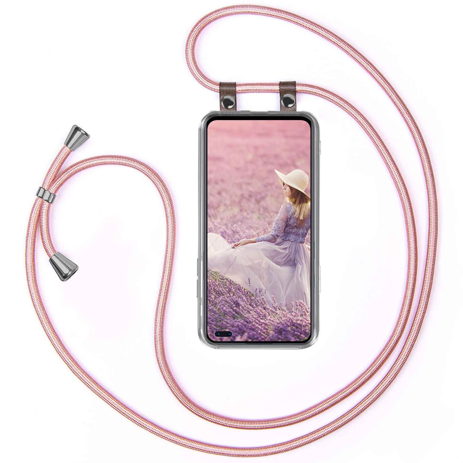MOEX Handykette, Backcover, Gold OnePlus, Rose Nord