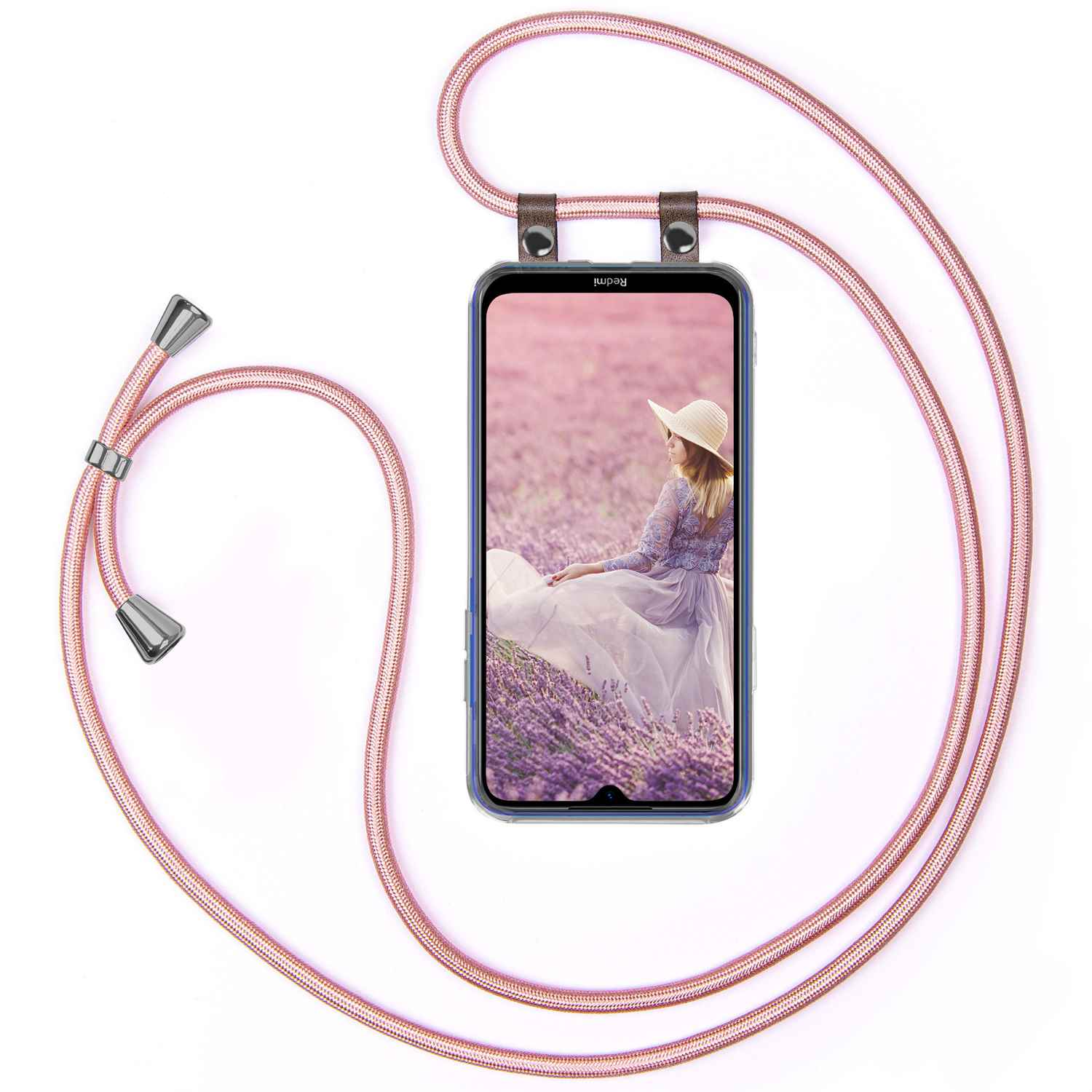 Handykette, Note Gold 8T, Xiaomi, Redmi MOEX Rose Backcover,