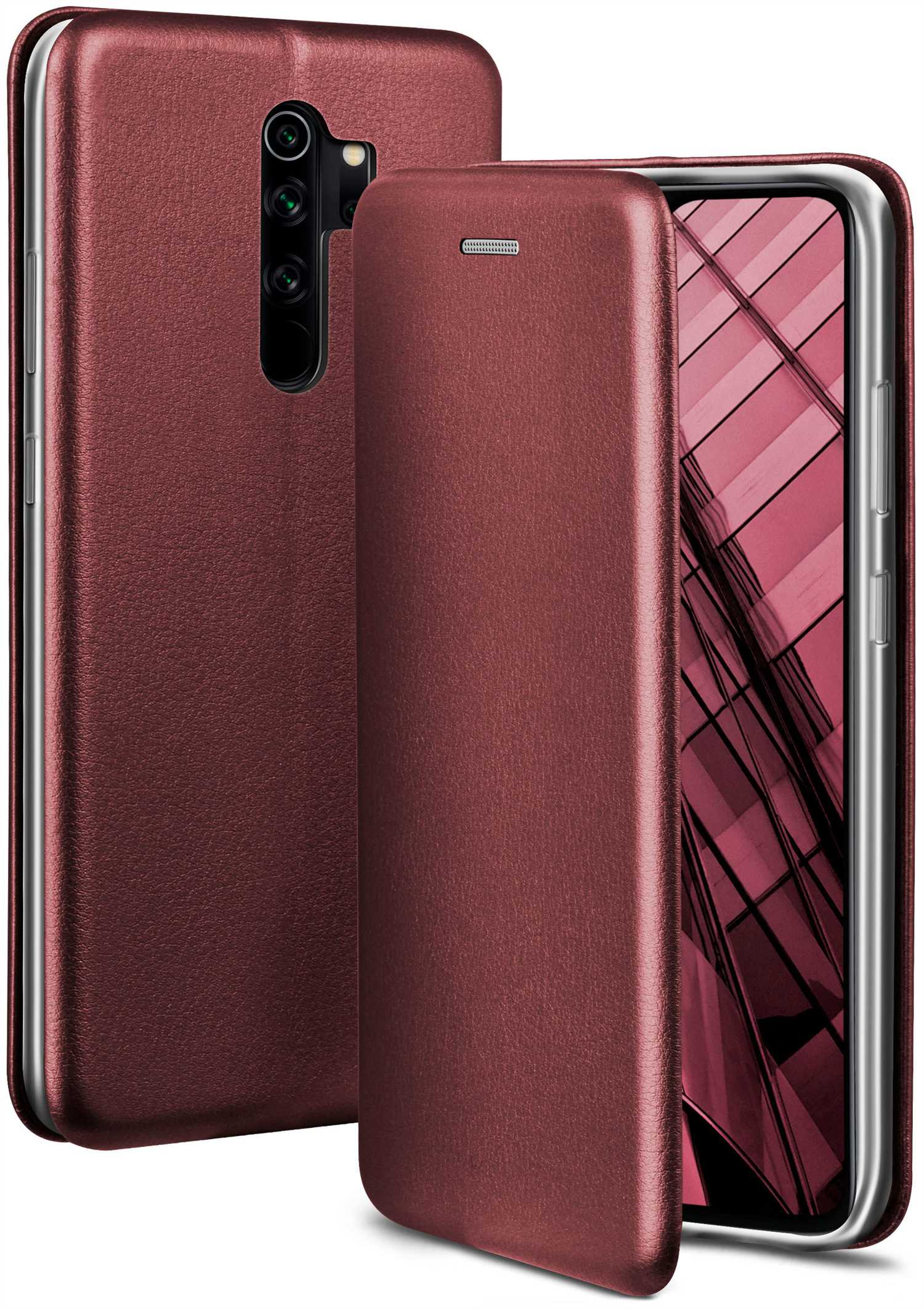 ONEFLOW Business Case, Flip Burgund Red - Redmi Xiaomi, Cover, Pro, 8 Note