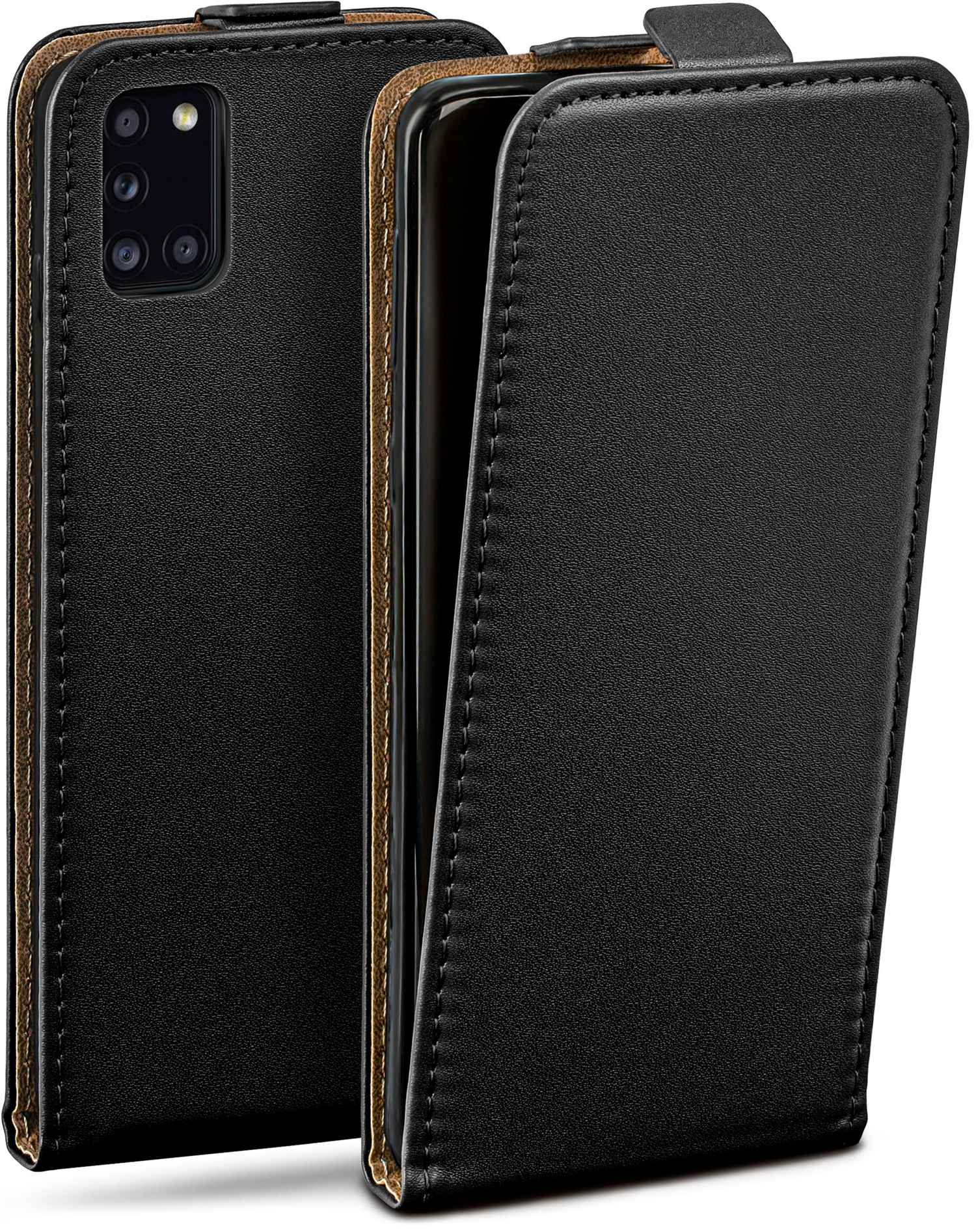 MOEX Flip Samsung, A31, Case, Deep-Black Galaxy Cover, Flip