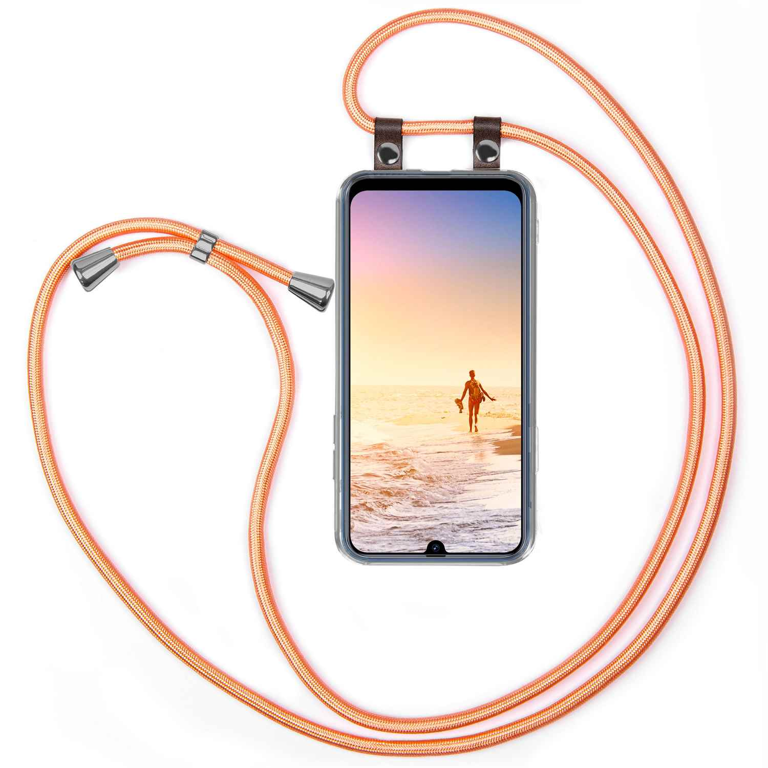 MOEX Handykette, Backcover, Huawei, Y6p, Shiny Coral
