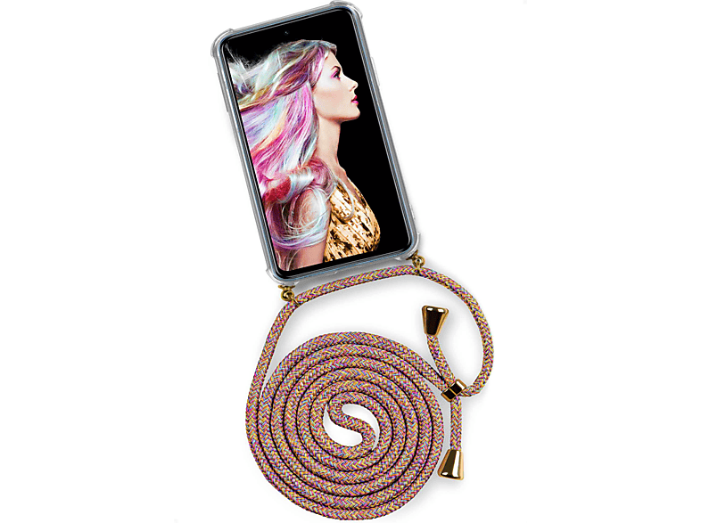 ONEFLOW Twist Case, Backcover, Xiaomi, Redmi Note 9 Pro, Sunny Rainbow (Gold)