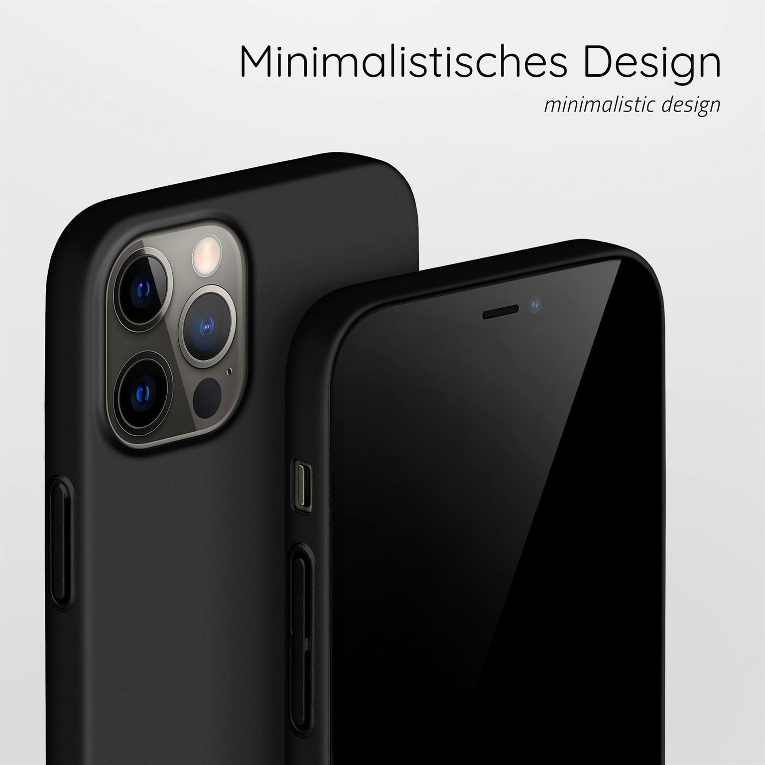 Backcover, Alpha Case, Max, 12 Apple, Pro MOEX Schwarz iPhone