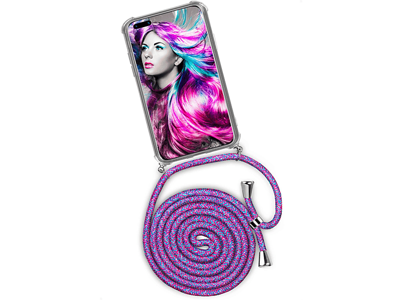 ONEFLOW Twist Case, Backcover, Huawei, P40, Crazy Unicorn (Silber)