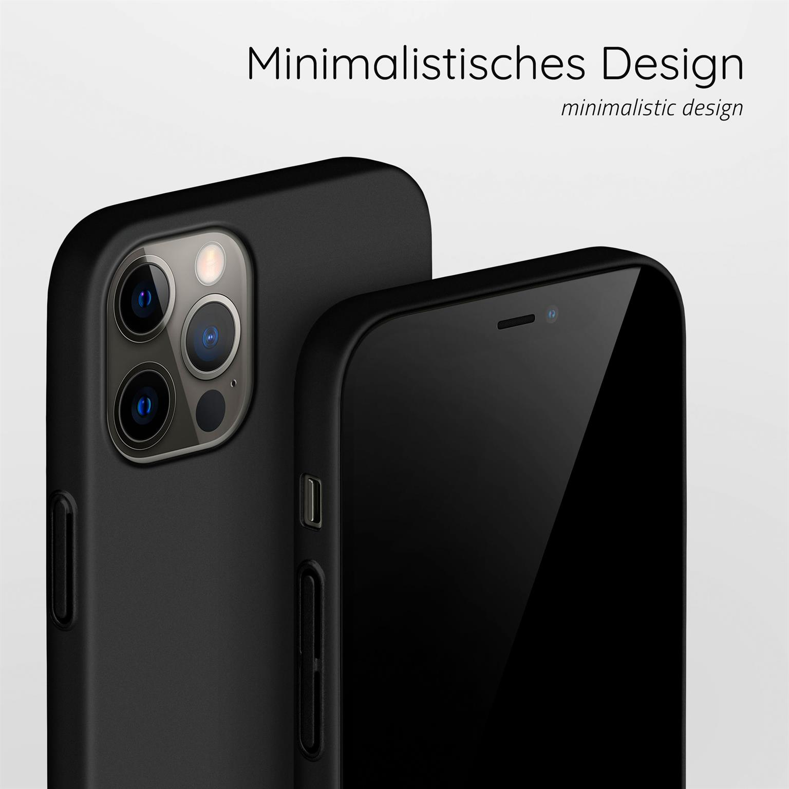 Schwarze Handyhüllen. Minimalistisches Design.