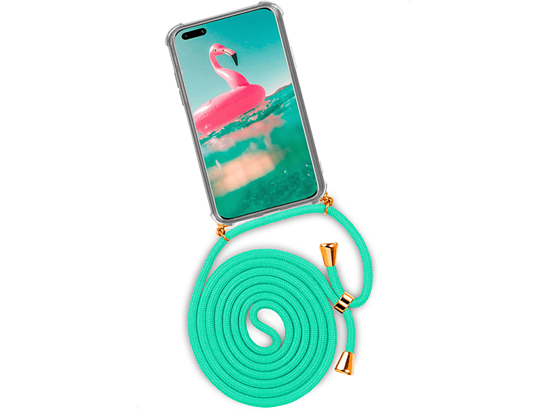 ONEFLOW Twist Case, Backcover, Huawei, P40, Icy Mint (Gold)