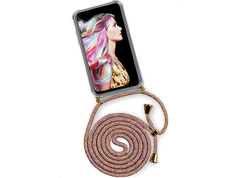 Lite, ONEFLOW P40 (Gold) Sunny Rainbow Twist Backcover, Case, Huawei,