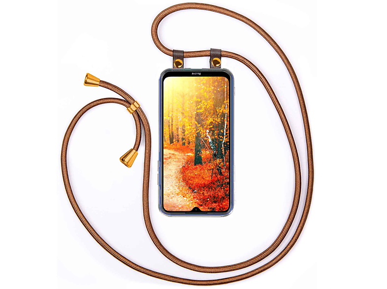 MOEX Handykette, Backcover, Xiaomi, Redmi Note 8T, Shiny Brown