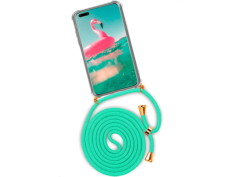 ONEFLOW Twist Case, Backcover, Huawei, P40 Pro Plus, Icy Mint (Gold)