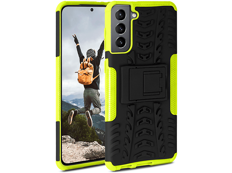 ONEFLOW Tank Case, Backcover, Samsung, Galaxy S21 Plus, Lime