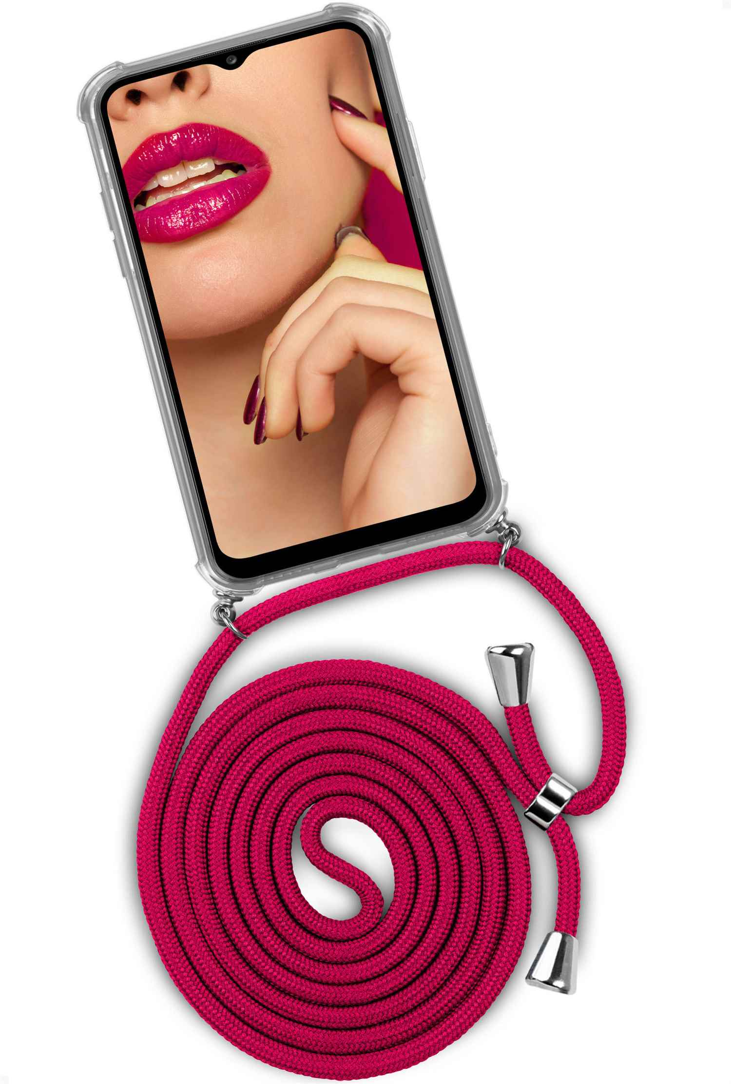 ONEFLOW Twist Case, Backcover, Hot Kiss Galaxy Samsung, A02s, (Silber)