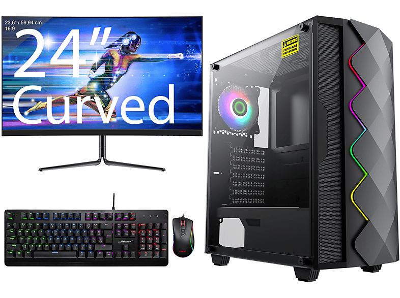 BEASTCOM Q3, Essential Gaming, Windows 11 Pro (64 Bit), Gaming mit AMD  Ryzen™ 5 Prozessor, 16 GB RAM, 1 TB SSD, AMD Radeon™ Vega