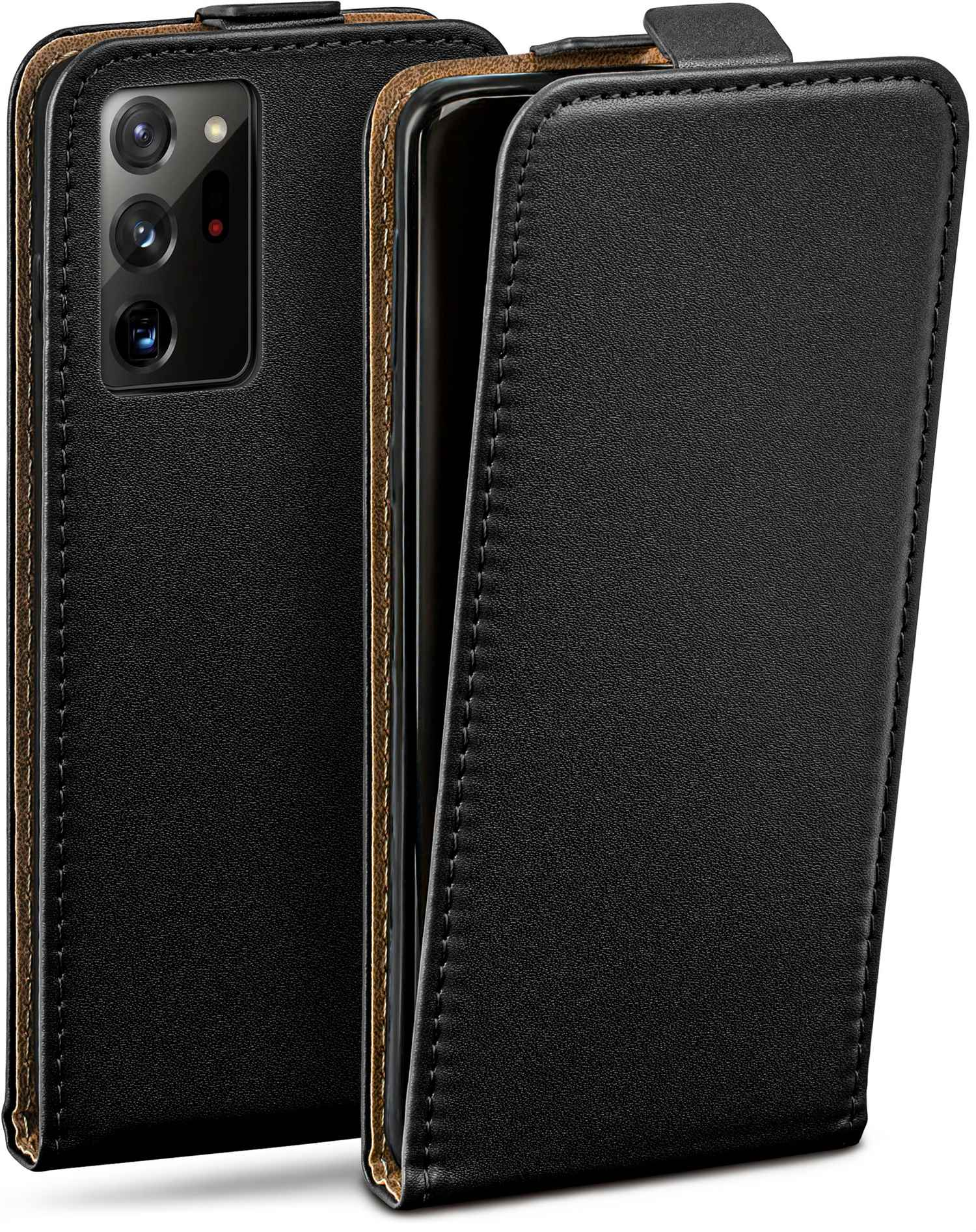 MOEX Flip Case, Flip Cover, 5G, Deep-Black 20 Galaxy Ultra Note Samsung