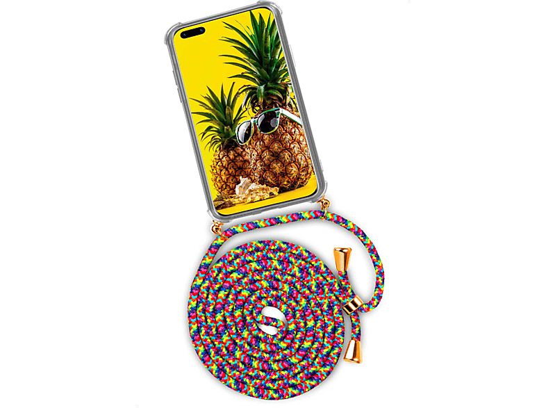 ONEFLOW Twist Case, Backcover, Huawei, P40 Pro Plus, Fruity Friday (Gold)