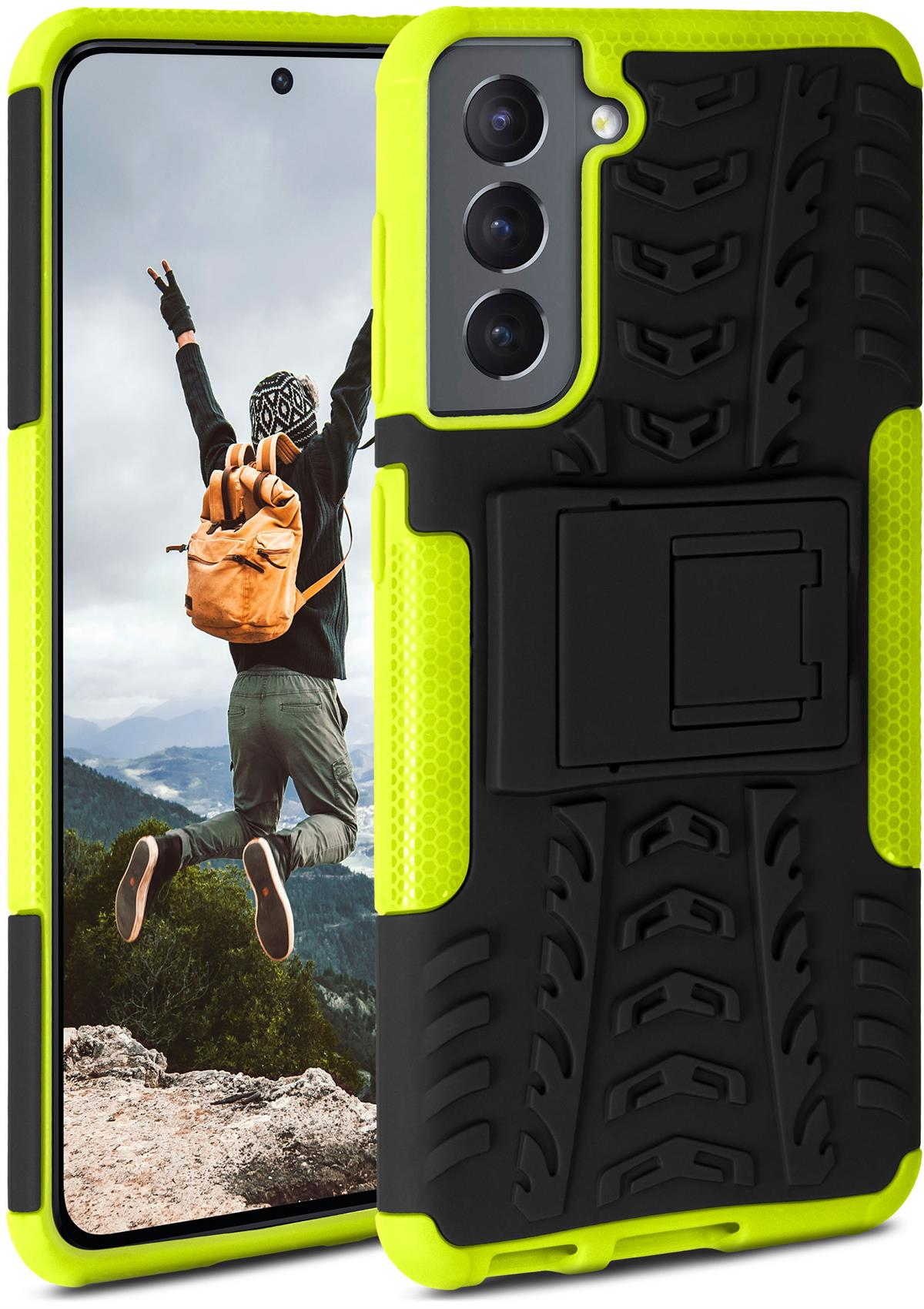 Tank Galaxy Samsung, Lime ONEFLOW Backcover, Case, S21,