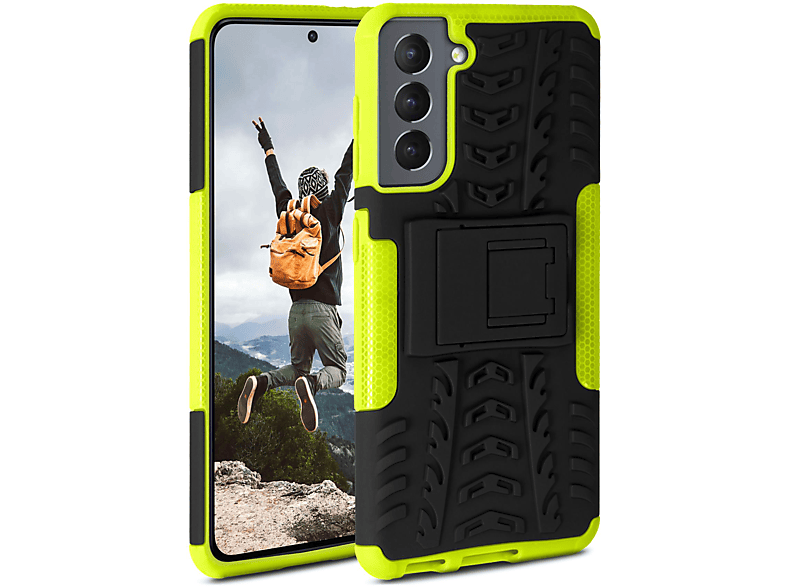 ONEFLOW Tank Case, Backcover, Samsung, Galaxy S21, Lime