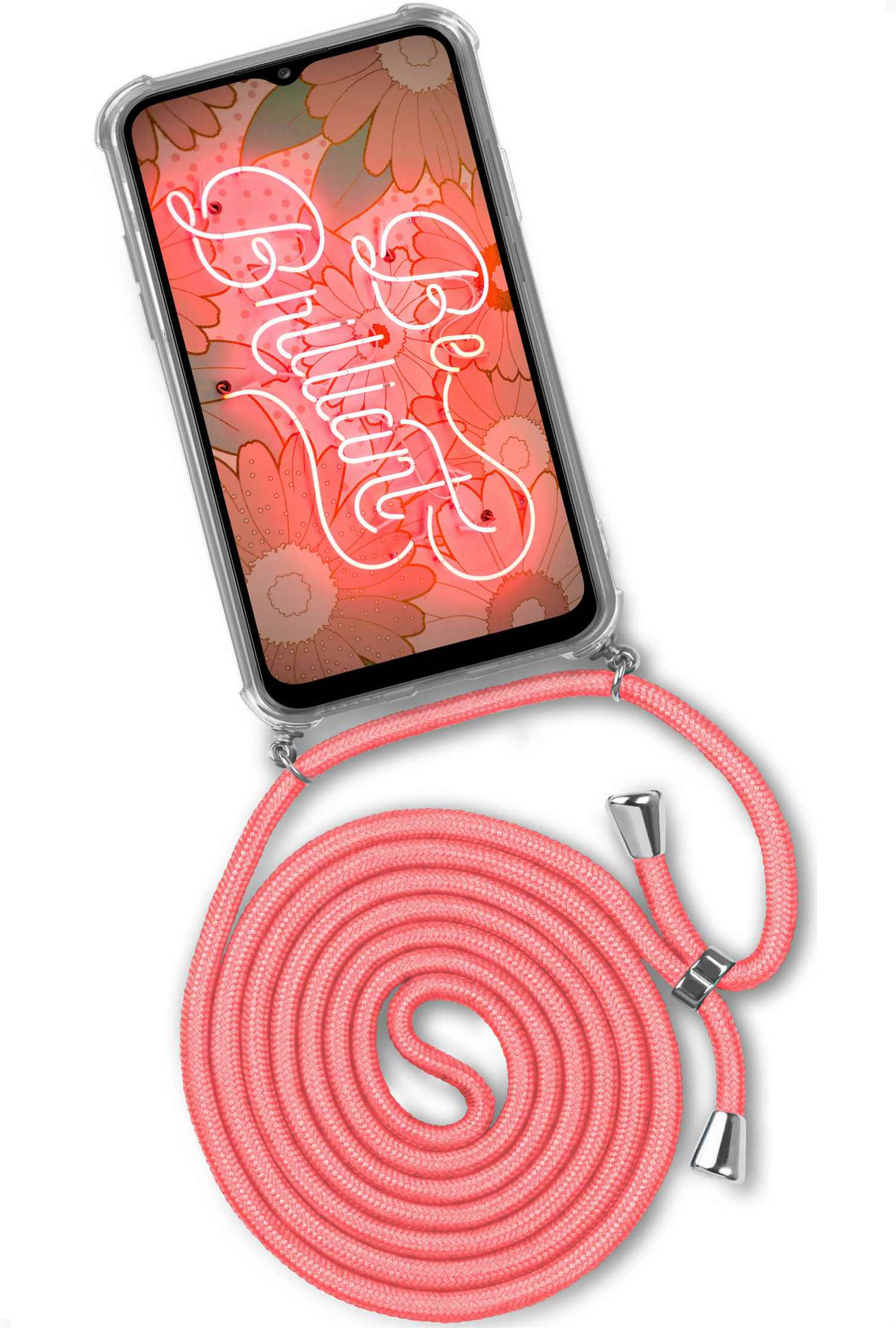 ONEFLOW Twist Case, Backcover, Samsung, Kooky A12, Galaxy Flamingo (Silber)